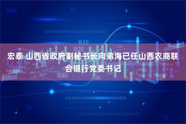 宏泰 山西省政府副秘书长向弟海已任山西农商联合银行党委书记